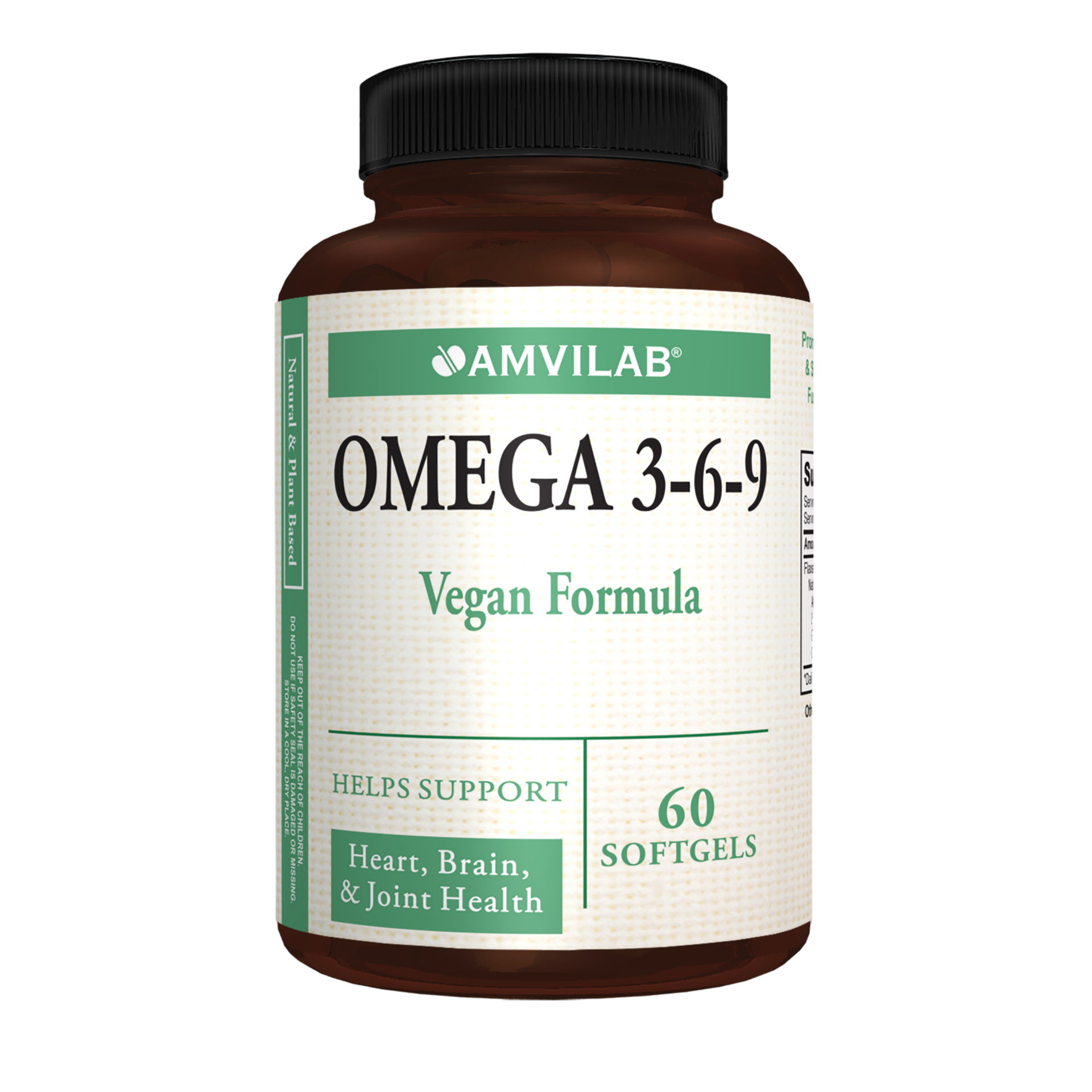 N1N Premium Omega 3 6 9 Gommes DHA [ Vegan, à base Maroc