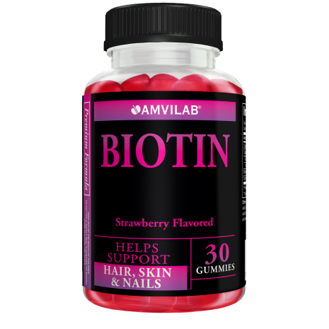 !Amvilab Biotin gummy a1 Clear-PET