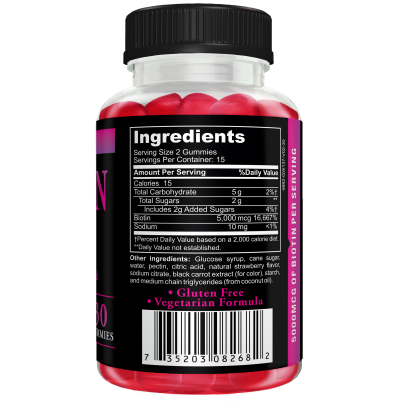 !Amvilab Biotin gummy a2 Clear-PET