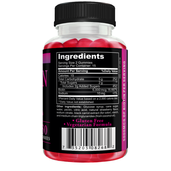 !Amvilab Biotin gummy a2 Clear-PET