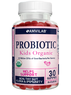 !amvilab organic probiotic gummy (kids) a1 Clear-PET