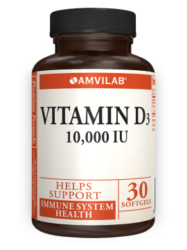 !amvilab vitamin d3 10000 Amber-PET